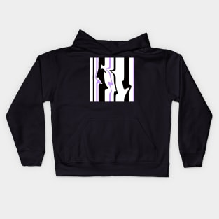 Distorted stripes Kids Hoodie